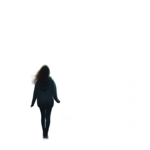 hair, jacket, dress, creature transparent PNG cut-out