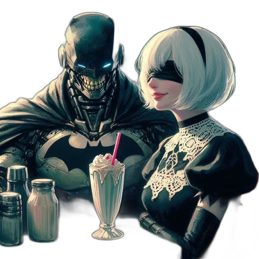 comic book art, concept art, fantasy art, dark transparent PNG cut-out