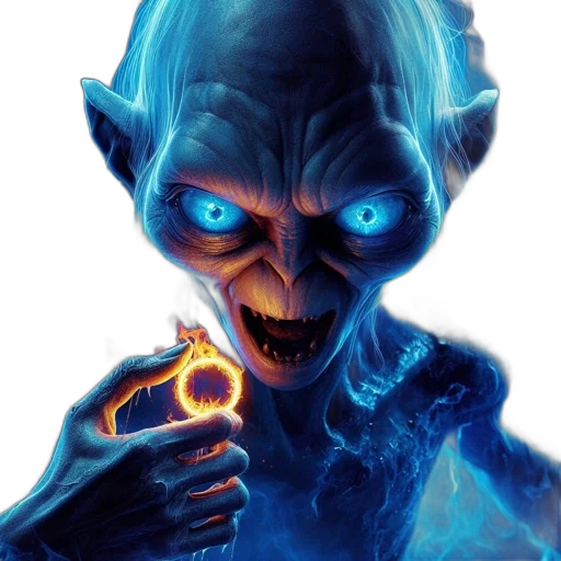 face, mask, staff, creature transparent PNG cut-out