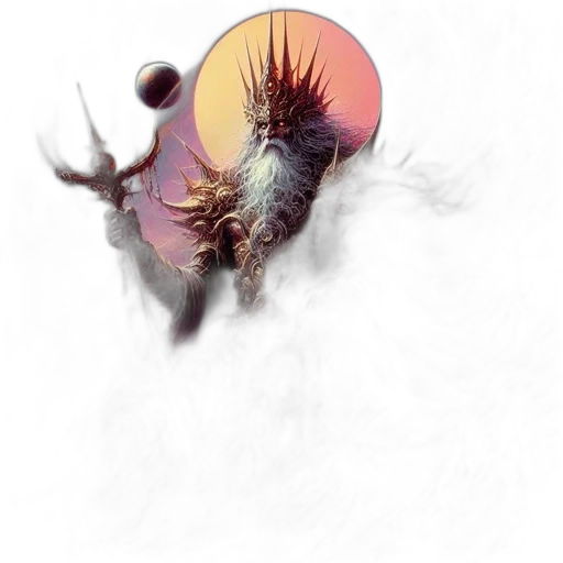 dragon, creature, hair, crown transparent PNG cut-out