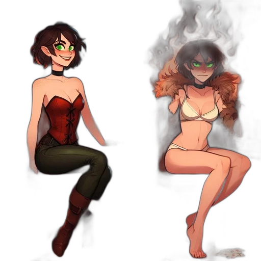 concept art, pixel art, fantasy art, comic book art transparent PNG cut-out