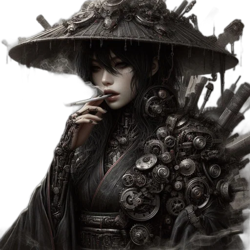 hat, staff, mask, face transparent PNG cut-out