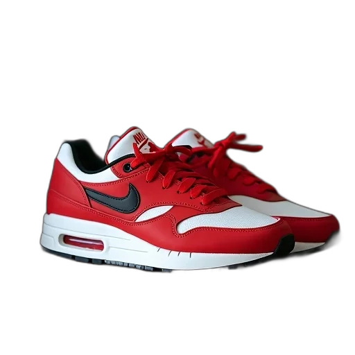 shoes, 3d render, photorealistic, red transparent PNG cut-out