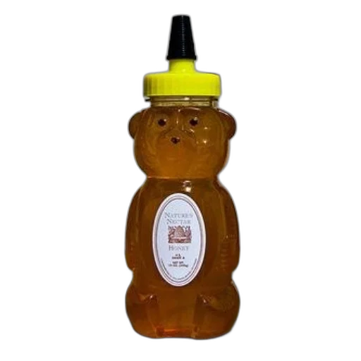 bottle, staff, 3d render, bear-shaped transparent PNG cut-out