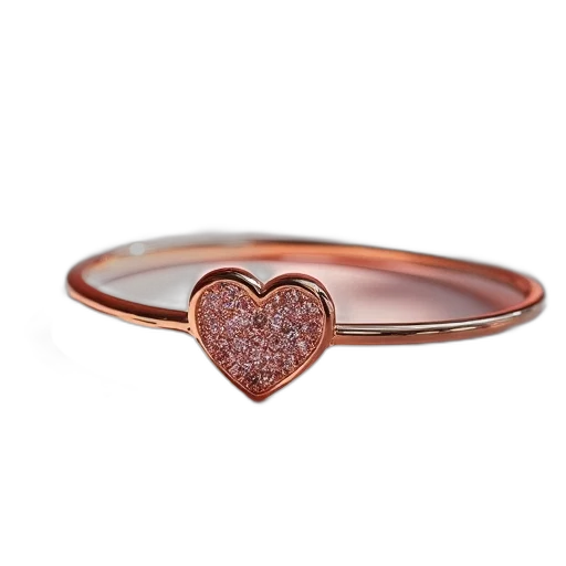 jewelry, bangle, bracelet, heart transparent PNG cut-out