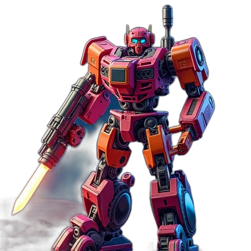 robot, weapon, sword, concept art transparent PNG cut-out