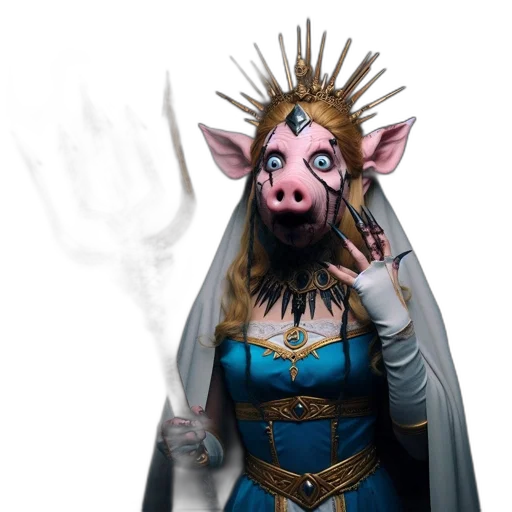 creature, mask, staff, concept art transparent PNG cut-out
