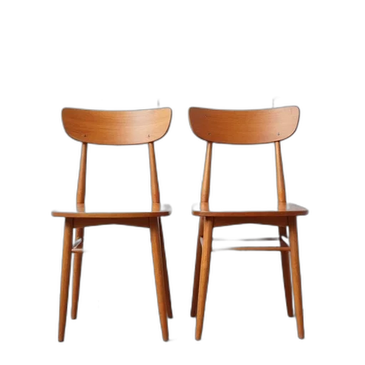 furniture, 3d render, earth tones, two transparent PNG cut-out
