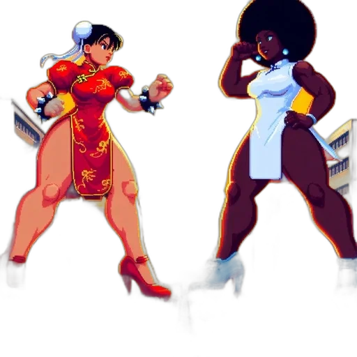 concept art, comic book art, pixel art, anime transparent PNG cut-out