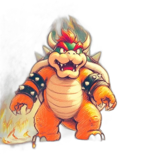 dragon, creature, crown, staff transparent PNG cut-out