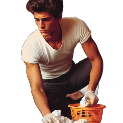 hair, photorealistic, young, man transparent PNG cut-out