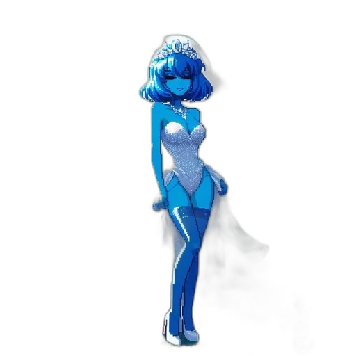 robot, dress, jewelry, staff transparent PNG cut-out