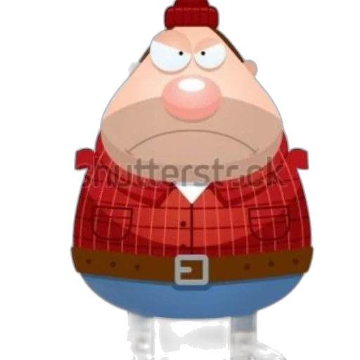 jacket, hat, animal, staff transparent PNG cut-out