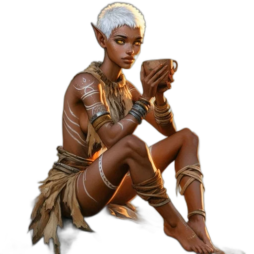 staff, creature, weapon, fantasy art transparent PNG cut-out