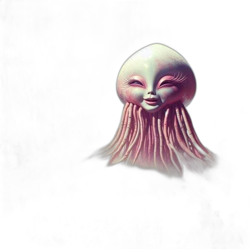 creature, mask, face, hair transparent PNG cut-out