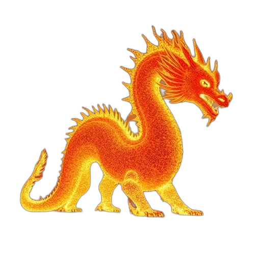 dragon, staff, animal, creature transparent PNG cut-out