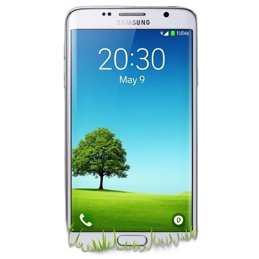 samsung, galaxy, smartphone, blue transparent PNG cut-out
