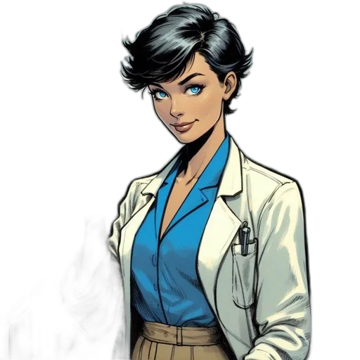 staff, jacket, comic book art, concept art transparent PNG cut-out