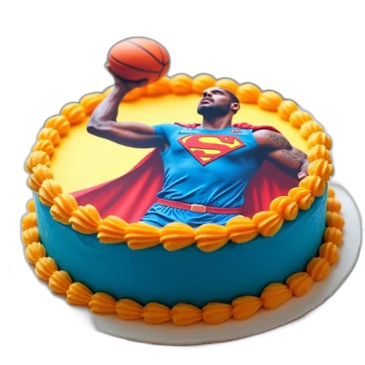 3d render, cake, blue, frosting transparent PNG cut-out