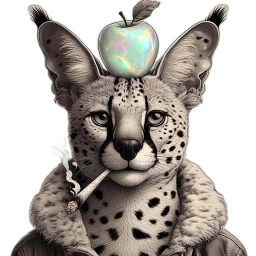 jewelry, animal, crown, staff transparent PNG cut-out
