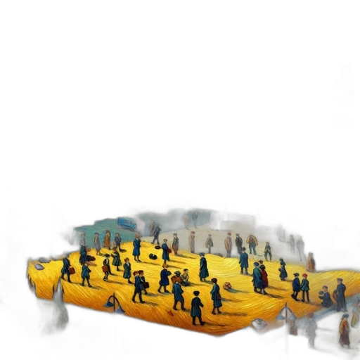 umbrella, concept art, 3d render, pixel art transparent PNG cut-out