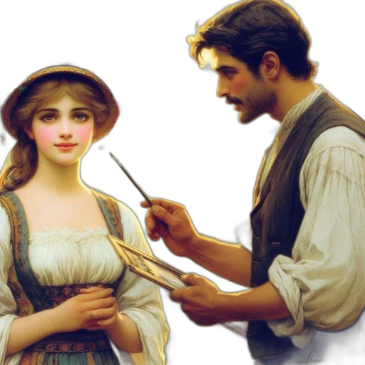 jewelry, staff, oil painting, photorealistic transparent PNG cut-out