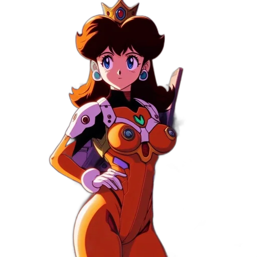 crown, robot, dress, weapon transparent PNG cut-out