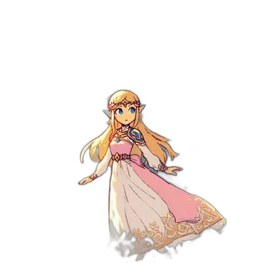 dress, staff, crown, weapon transparent PNG cut-out