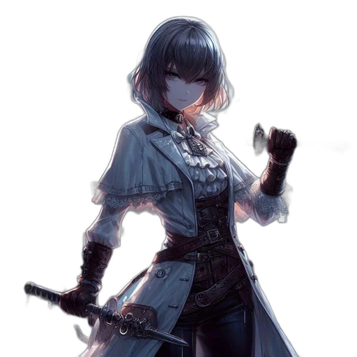 sword, weapon, staff, jacket transparent PNG cut-out