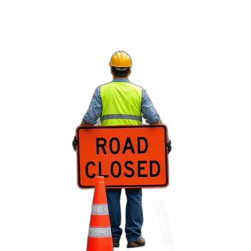 construction, worker, yellow, vest transparent PNG cut-out