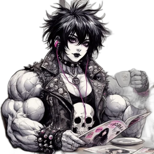 weapon, fantasy art, comic book art, cyberpunk transparent PNG cut-out