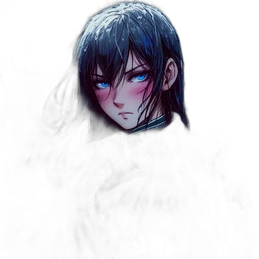 face, creature, mask, hair transparent PNG cut-out