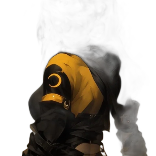 mask, jacket, staff, face transparent PNG cut-out