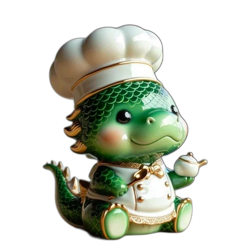 staff, food, dragon, 3d render transparent PNG cut-out