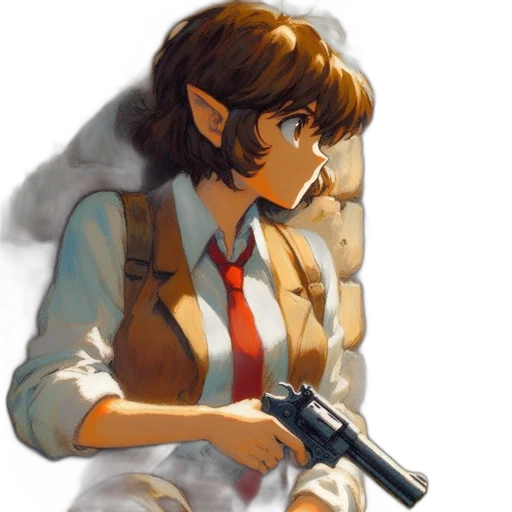 weapon, staff, jacket, concept art transparent PNG cut-out