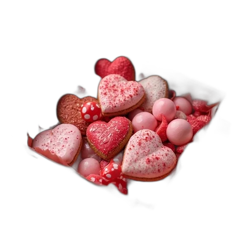 food, jewelry, 3d render, photorealistic transparent PNG cut-out
