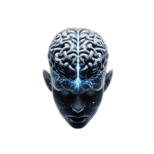face, mask, crown, robot transparent PNG cut-out