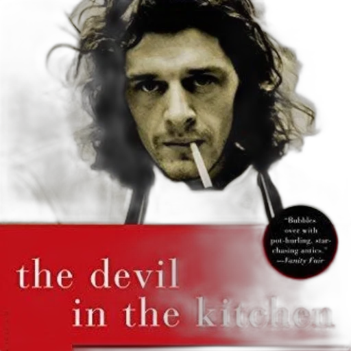 devil, kitchen, book, cover transparent PNG cut-out
