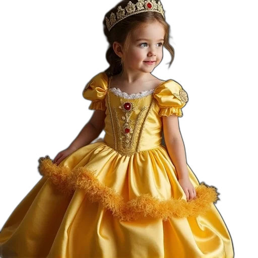 crown, dress, photorealistic, 3d render transparent PNG cut-out