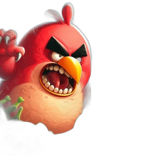 concept art, 3d render, photorealistic, angry transparent PNG cut-out