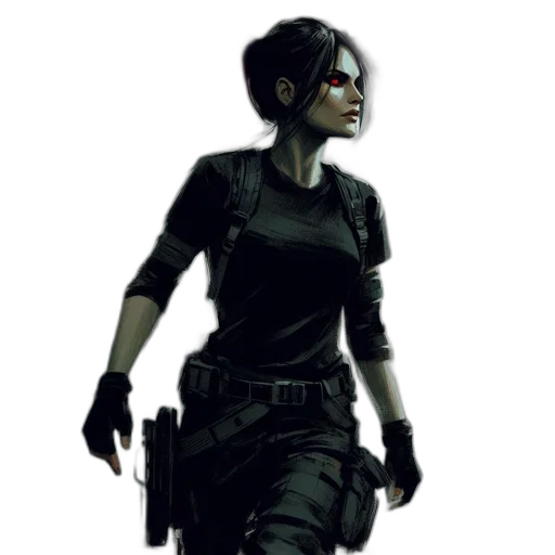 staff, weapon, concept art, cyberpunk transparent PNG cut-out