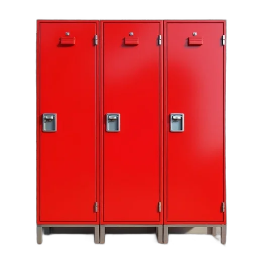 furniture, 3d render, red, row transparent PNG cut-out