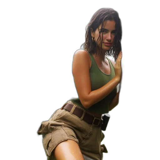 weapon, jacket, staff, dress transparent PNG cut-out