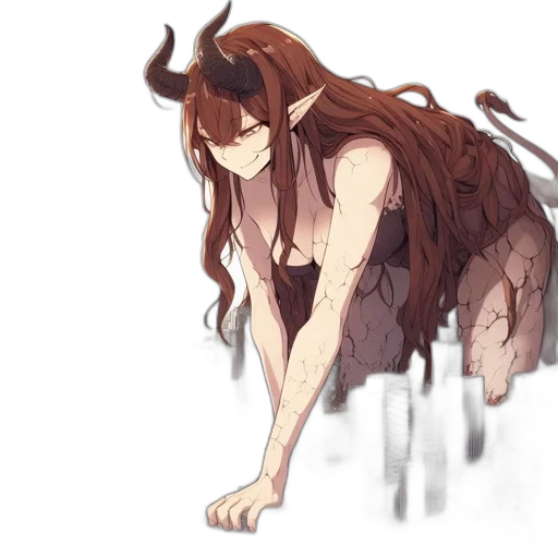creature, dress, hair, animal transparent PNG cut-out