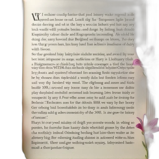 flower, text, editor, style transparent PNG cut-out