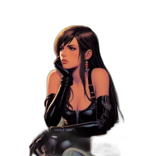 jacket, comic book art, concept art, cyberpunk transparent PNG cut-out