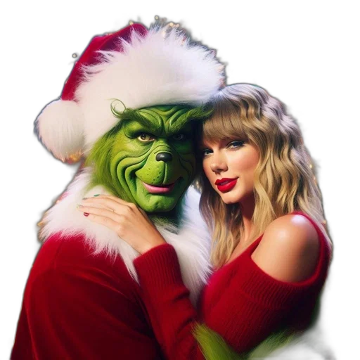 two, individuals, dress, grinch transparent PNG cut-out