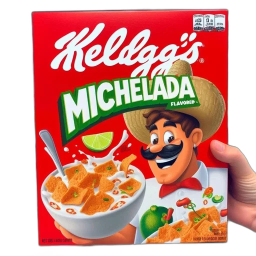 food, 3d render, photorealistic, kellogg transparent PNG cut-out