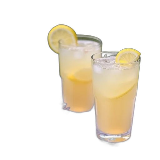 food, 3d render, two, glasses transparent PNG cut-out
