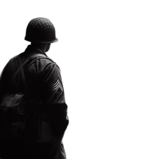 jacket, hat, weapon, face transparent PNG cut-out